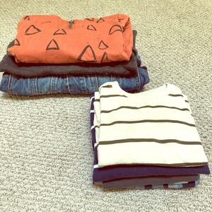 Boys 3T Fall Back to School 6 Piece Tops Lot